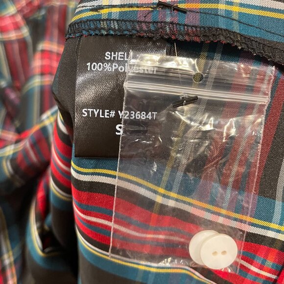 New Tuckernuck Royal Taffeta Shirtdress Highland Tartan Small $198 - Picture 7 of 8